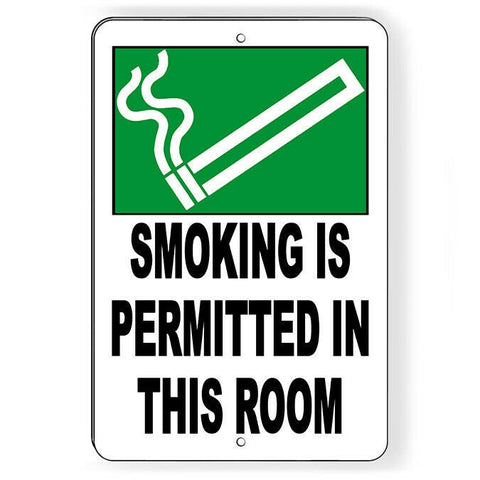 Designated Smoking Area Smoking Permitted Sign / Decal  Spp010 / Magnetic Sign