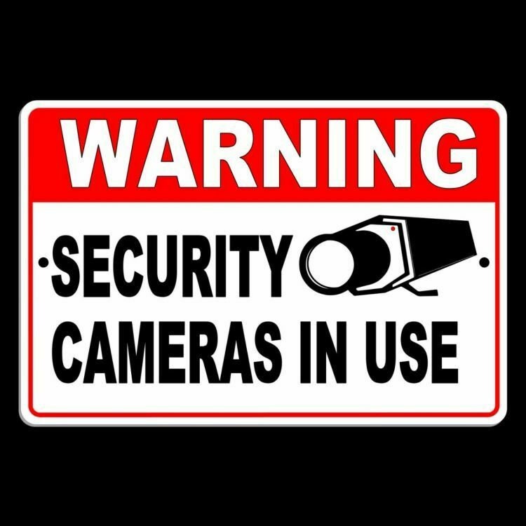 security camera signs