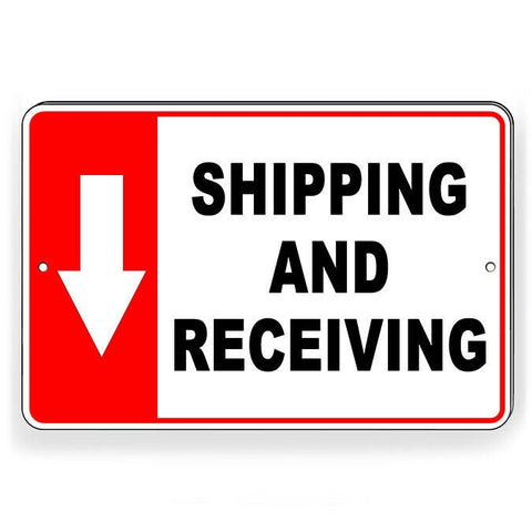 Shipping And Receiving Arrow Down Sign / Decal / Warehouse Delivery Si217 / Magnetic Sign