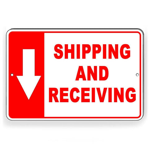 Shipping And Receiving Arrow Down Sign / Decal / Warehouse Delivery Si216 / Magnetic Sign