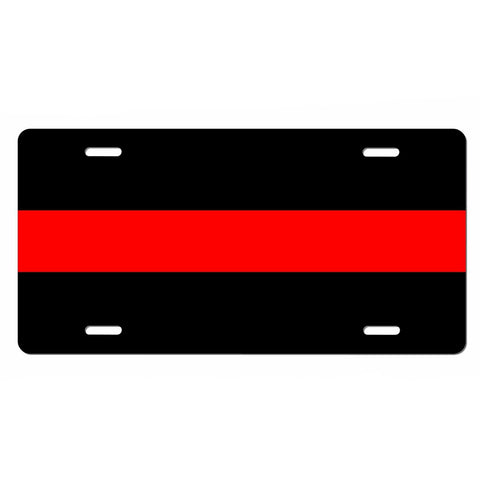 Fire Fighter / Fire Department / Red Line / Volunteer Fire Department / Fire Truck / License Plate / Tag / Decal Volunteer Fireman Lf0