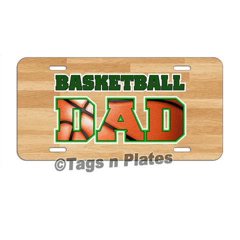 Basketball Dad License Plate Tag Or Decal Personalized Hoops Son Daughter Sports Lsp025