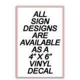 Warning Property Protected By 24 Hour Video Surveillance Sign / Decal  Security