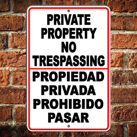 Spanish Aviso Warning 24 Hour Video Surveillance Camera Aluminum Sign