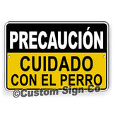 Spanish Aviso Warning 24 Hour Video Surveillance Camera Metal Sign