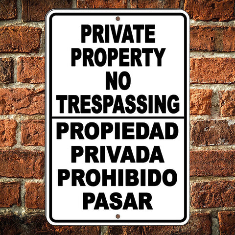 Spanish Aviso Warning 24 Hour Video Surveillance Camera Keep Out Metal Sign