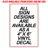 Spanish Aviso Warning 24 Hour Video Surveillance Camera Keep Out Metal Sign