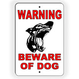 Warning Beware Of Dog Doberman Metal Sign/ Magnetic Sign / Decal  Trespassing Security Sbd013