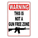 Warning This Is Not A Gun Free Zone Sign / Decal  Security Nra Shot Trespass Sign / Decal   /  Ssg003 / Magnetic Sign