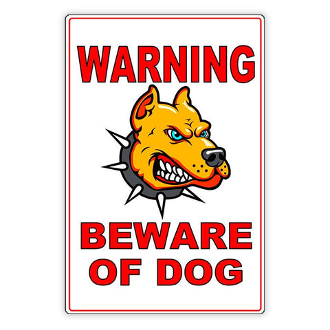 Beware Of Dog Sign / Decal  Rottweiler Security Beware Attack Warning Caution Sbd015 / Magnetic Sign