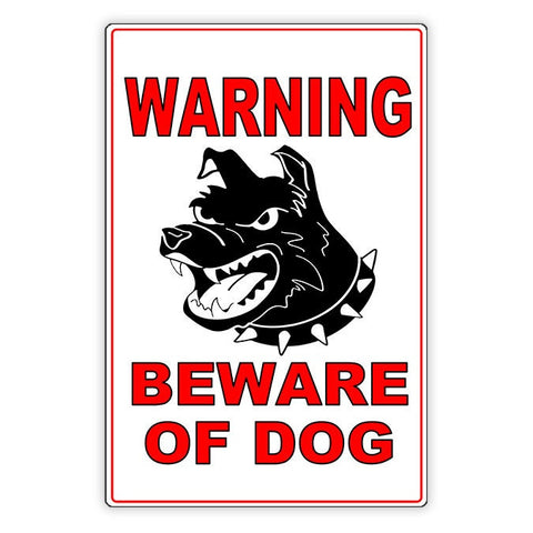 Beware Of Dog Sign / Decal  Security Beware Attack Warning Caution Sign Sbd014 / Magnetic Sign