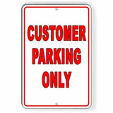 Customer Parking Only Sign / Decal   /  Towed Do Not Park Fine Cp011 / Magnetic Sign