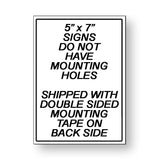 Deliver Packages To Side Do Not Leave Packages At Front Door Sign / Decal  Si021 / Magnetic Sign