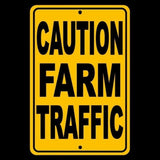Caution Farm Traffic Sign / Decal  Farmer Barn Tractor Deere Harvester Sfm002 / Magnetic Sign