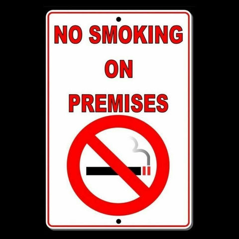 No Smoking On Premises Sign / Decal  Sns005 / Magnetic Sign