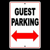 Guest Parking Double Arrows Sign / Decal  Visitor Club Do Not No Parking Snp25 / Magnetic Sign