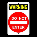 Warning Do Not Enter Sign / Decal   Sdn001 / Magnetic Sign