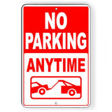 No Parking Anytime Vehicles Will Be Towed Sign / Decal   /  Private Np070 / Magnetic Sign