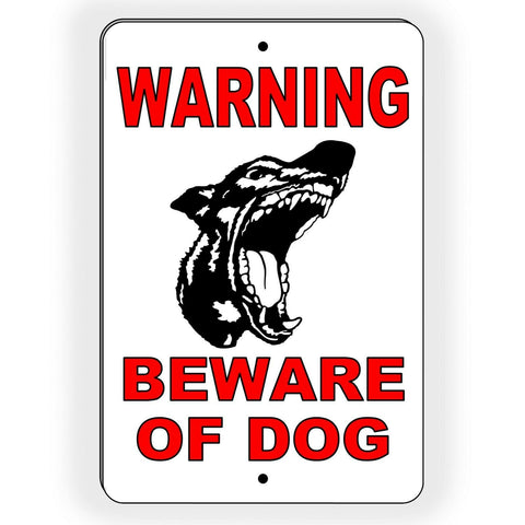 Warning Beware Of Dog  Sign / Decal  Doberman Security Attack Guard Bite Stop Bd013 / Magnetic Sign