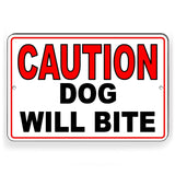 Dog Will Bite Beware Of Dog Caution Sign / Decal  Doberman Security Warning Bd04 / Magnetic Sign