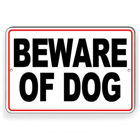 Beware Of Dog Sign / Decal  Doberman Security Warning Attack Dog Will Bite Bd056 / Magnetic Sign