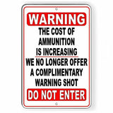 No Trespassing No Warning Shot Funny Sign / Decal  Private Property  Sws003 Keep Out / Do Not Enter / Magnetic Sign