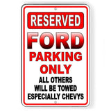 Ford Parking Only All Others Will Be Towed Sign / Decal  Sc009 / Magnetic Sign