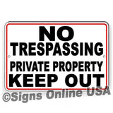 No Trespassing Private Property Keep Out Sign / Decal   /  Do Not Enter / Magnetic Sign