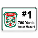 Bushwood Country Club Hole #1 Golf Sign / Decal   /  Sf028 / Magnetic Sign