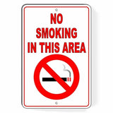 No Smoking In This Area Sign / Decal  Sns03 No Smoking Symbol / Magnetic Sign