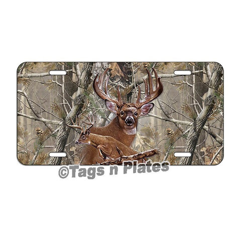Deer Hunting Hunter License Plate Tag Or Decal Personalized Buck Doe Mounted Lhf003