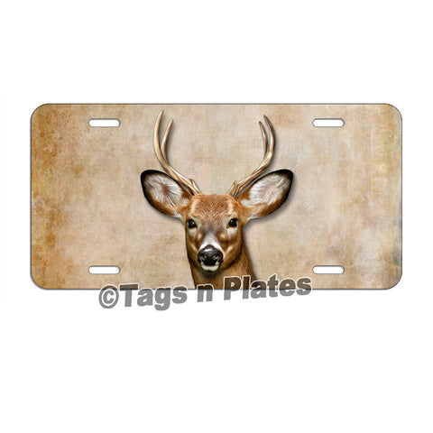 Deer Hunting Hunter License Plate Tag Or Decal Personalized Buck Doe Mounted Lhf008