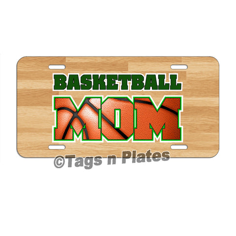 Basketball Mom License Plate Tag Or Decal Personalized Hoops Son Daughter Sports Lsp024