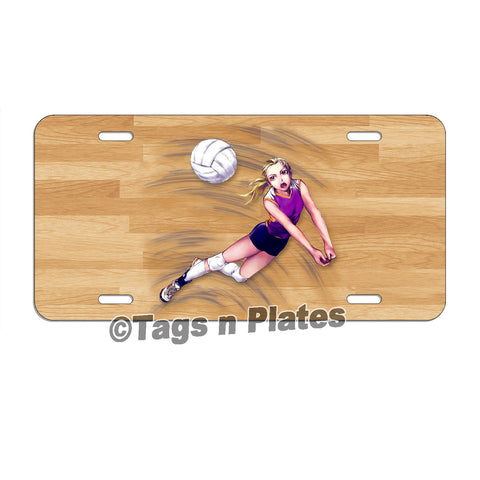 Volleyball Player / Volleyball Fan / Volleyball /   License Plate Tag Or Decal Personalized Son Daughter Sports Lsp028