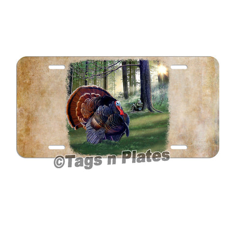 Wild Turkey Hunting Hunter License Plate Tag Or Decal Personalized Deer Duck Lh006
